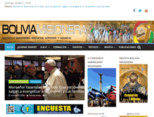 Tablet Screenshot of boliviamisionera.com